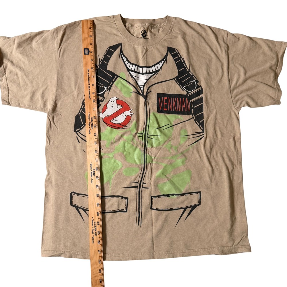 Ghostbusters Venkman Costume Tee Glow Dark Slime‎ Graphic Shirt Mens XL Cotton - Picture 6 of 10
